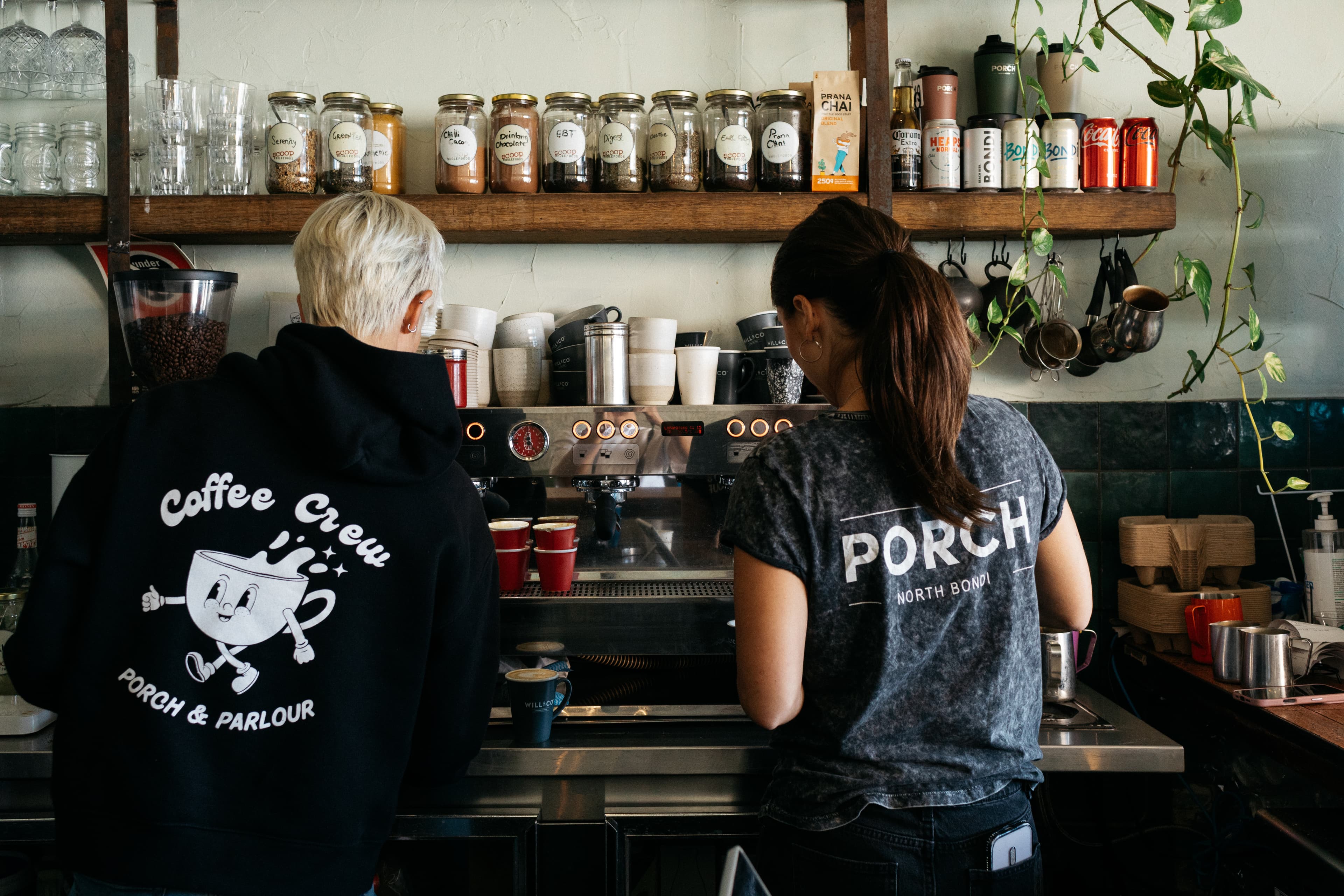 Coffee and breakfast at Porch & Parlour